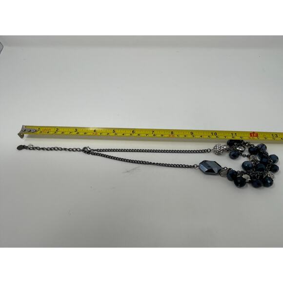 Simply Vera Wang Layered Gun Metal Necklace - Picture 5 of 10